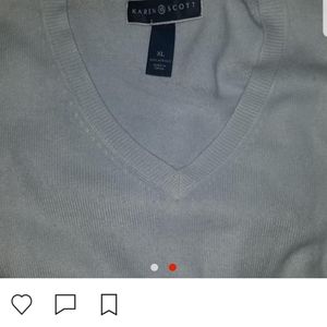 Karen Scott Baby Blue sweater